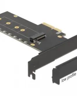 Карта за разширение на слотове Delock PCI Express x4 към 1 x internal NVMe M.2 Key M RGB LED Low