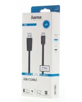 Alternative view of Кабел HAMA USB 3.2 Gen 2, USB-C мъжко - USB-A мъжко, 1 м, 10 Gbit/s.,3А