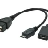 Gembird OTG кабел USB Micro AF- BM+(F) USB 2.0 OTG 15CM