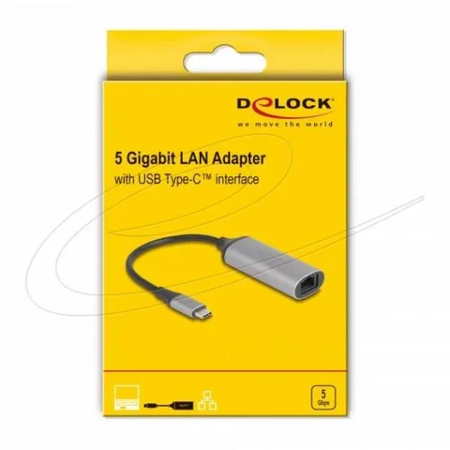 Alternative view of Delock Мрежов адаптер USB Type-C към 5 GbpsLAN