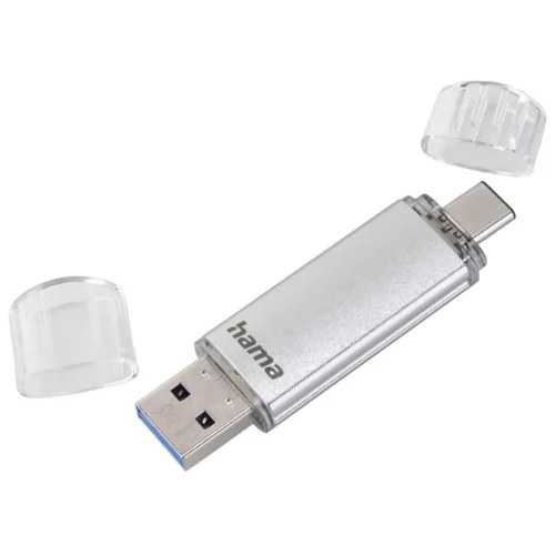 Alternative view of USB памет HAMA Тип USB-C/USB-A 3.0 Laeta, 32GB, 40 MB/s, silver