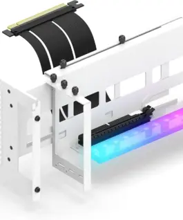 Брекет за вертикален монтаж на GPU EZDIY-FAB ARGB PCIe 4.0 Riser Cable