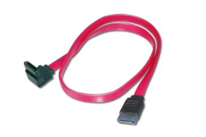 Digitus кабел за връзка Type Serial ATA (SATA 7 pin) angled / SATA (7 pin) Z/Z червен 0