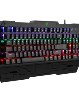 Alternative view of Механична геймърска клавиатура Redragon T-Dagger Battleship Rainbow T-TGK301