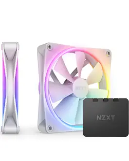 Комплект вентилатори NZXT F140 RGB Duo White 2бр RGB Контролер