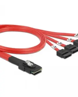 Интерфейсен кабел DeLock Mini SAS SFF-8087 > 4 x SATA 7 pin 0.5 m