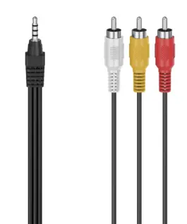 Аудио/видео кабел Hama 3 мъжки чинча - 3.5 мм жак 305016
