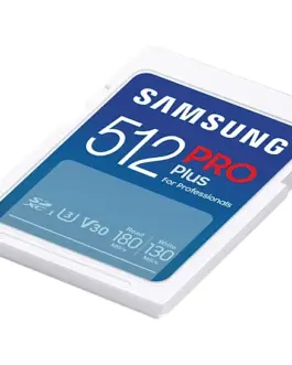Alternative view of Карта памет Samsung PRO Plus, SD Card, 512GB, Бяла