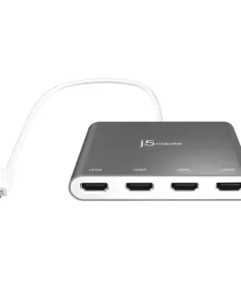 Адаптер j5create JCA366 За 4 монитора USB-C - 4 x HDMI