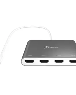 Адаптер j5create JCA366 За 4 монитора USB-C - 4 x HDMI