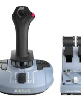 Alternative view of Жичен джойстик Thrustmaster TCA Officer Pack Airbus Edition, авиосимулатор за PC, Черен/Син