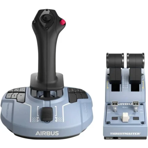 Alternative view of Жичен джойстик Thrustmaster TCA Officer Pack Airbus Edition, авиосимулатор за PC, Черен/Син