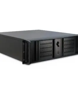 Кутия за компютър за сървър InterTech 3U 3098-S 19" Чернa