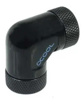 Alternative view of Адаптер Alphacool HF, L-конектор 90°, G1/4 - G1/4, Вътрешна резба, Черен мат