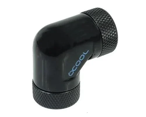 Alternative view of Адаптер Alphacool HF, L-конектор 90°, G1/4 - G1/4, Вътрешна резба, Черен мат