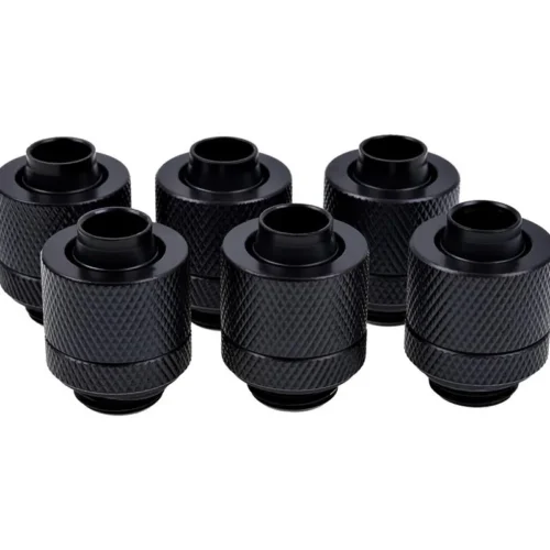 Alternative view of Фитинг Alphacool Eiszapfen, Удължител, 13/10mm, G1/4, Черен мат, 6 броя