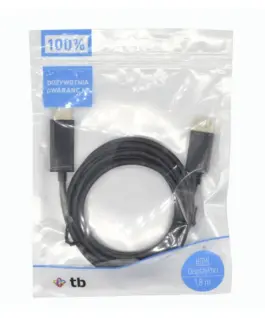 Alternative view of TB DisplayPort- HDMI 1.8 m. кабел, черен