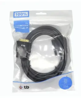 TB DVI кабел M 24 + 1 1.8 m. черен