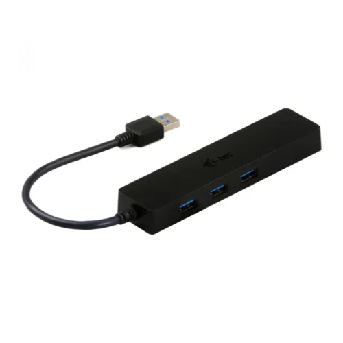 Alternative view of i-tec USB 3.0 Slim HUB 3 Port + Gigabit Ether.