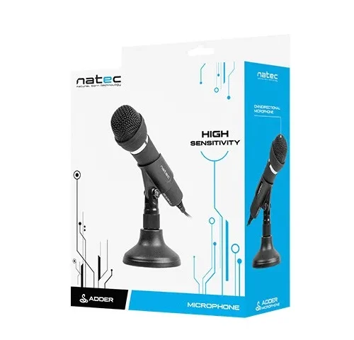Alternative view of Natec Microphone Adder черен