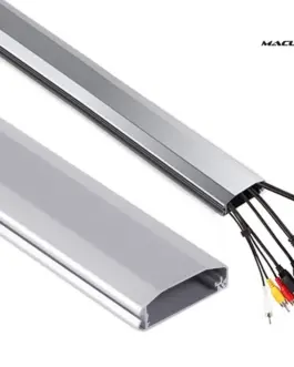Maclean кабел cover strip gray MC-693S 60x20x750mm