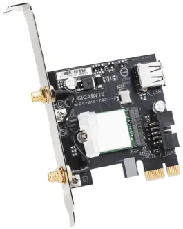 Alternative view of Безжичен PCI Express адаптер Gigabyte GC-WB1733D-I, 2x2 802.11ac 160MHz, Bluetooth 5.0