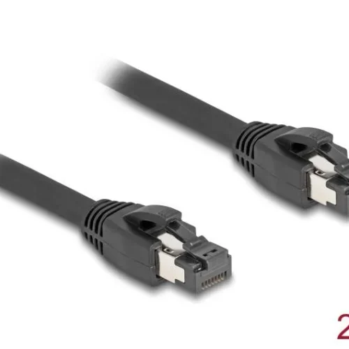 Alternative view of Мрежови кабел Delock, Cat.8.1 S/FTP, 2 m, Доo 40 Gbps, Черен