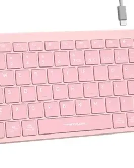 Alternative view of Безжична клавиатура A4TECH FBX51C FSTyler, розово