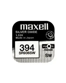 Бутонна батерия сребърна MAXELL SR936 SW /AG9/ 394 1.55V