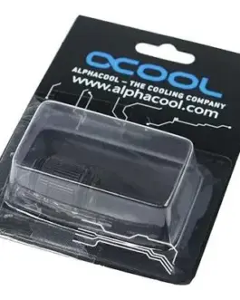 Alternative view of Адаптер Alphacool HF, Двоен нипел, G1/4 - G1/4, Въртящ се, Черен мат