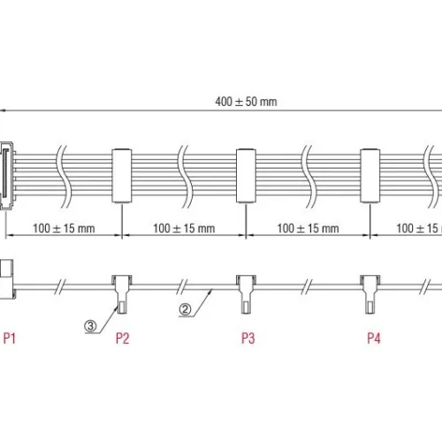 Кабел Delock Power SATA > 4 x SATA 15 Pin