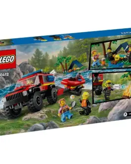 LEGO City - 4x4 Fire Truck with Rescue Boat - 60412