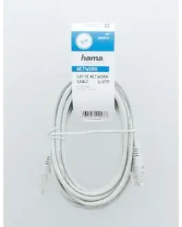 Alternative view of Мрежов кабел HAMA, CAT 5e, UTP, RJ-45 - RJ-45, 3 m, Сив, булк опаковка