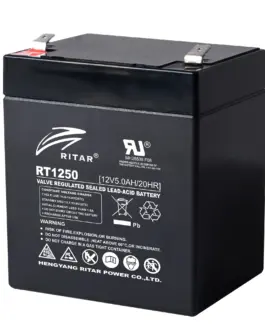 Оловна батерия RITAR (RT1250) AGM 12V 5Ah 90/ 70/ 10 1mm Терминал 2