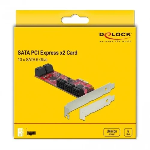 Контролер Delock SATA PCI Express Card – 10 ports