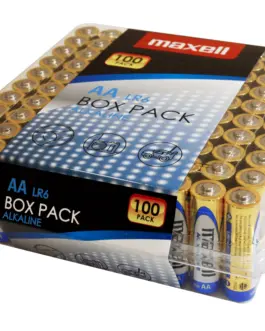Алкални батерии MAXELL LR6 AA 10x10 бр / 100 бр. в PVC кутия