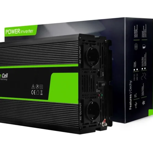 Alternative view of Инвертор GREEN CELL, 12/220V,  DC/AC, 1500W/3000W, Чиста синусоида