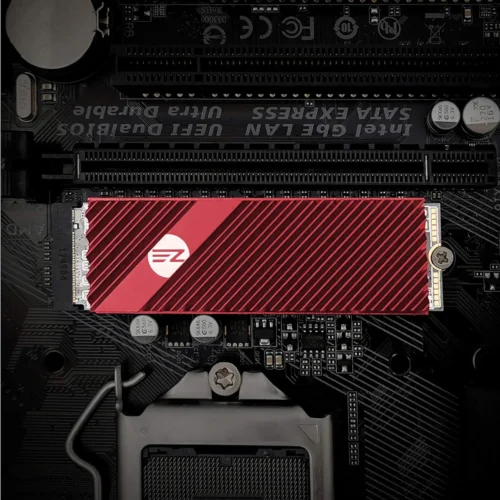 Alternative view of M.2 Heatsink EZDIY-FAB за NVMe SSD диск - Червен