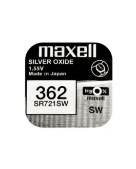 Бутонна батерия сребърна MAXELL SR721 SW  AG11/362/ 1.55V