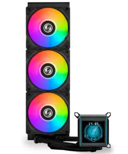 Alternative view of Охладител за процесор Lian Li GALAHAD II LCD 360 ARGB - Black