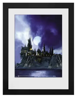 GBEYE HARRY POTTER - Framed print "Hogwarts Painted" (30x40)