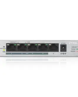 Alternative view of Суич ZyXEL GS1005-HP, 5-портов гигабитов неуправляем PoE+, 60W