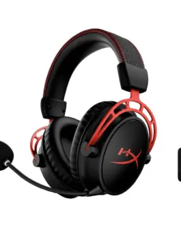 Alternative view of Геймърски слушалки HyperX Cloud Alpha Wireless, Черен/Червен