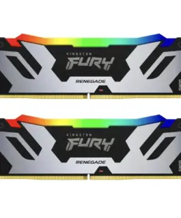 Памет за компютър Kingston Fury Renegade Silver/Black RGB 64GB(2x32GB) DDR5 6400MHz CL32 -