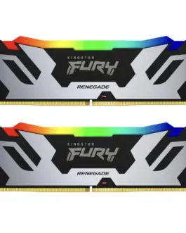 Памет за компютър Kingston Fury Renegade Silver/Black RGB 64GB(2x32GB) DDR5 6400MHz CL32 -