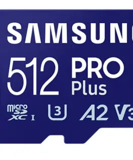 Alternative view of Карта памет Samsung PRO Plus, microSDXC, UHS-I, 512GB, Адаптер, USB четец