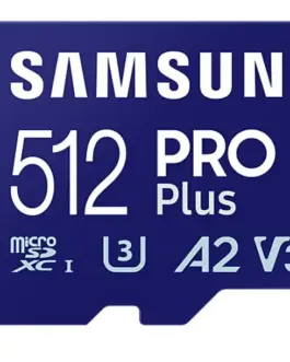 Alternative view of Карта памет Samsung PRO Plus, microSDXC, UHS-I, 512GB, Адаптер, USB четец