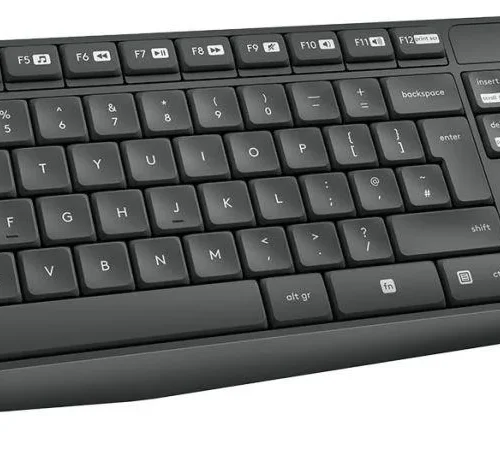 Kомплект безжични клавиатура с мишка Logitech MK235 Черен