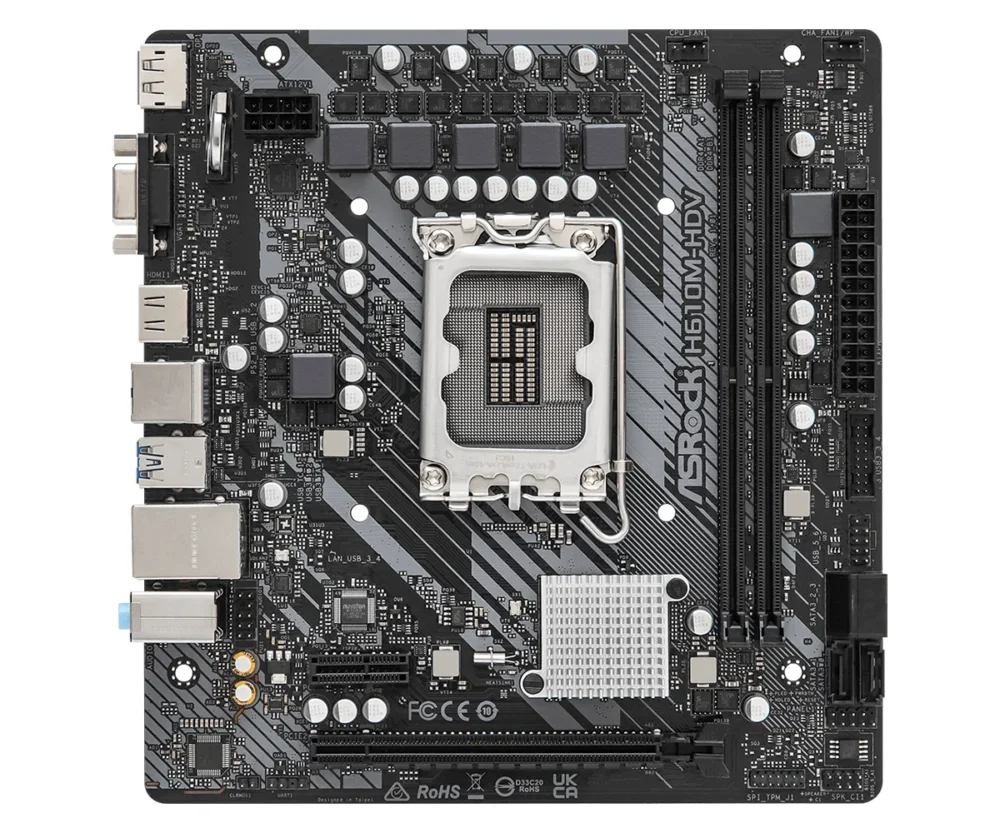 Дънна платка ASRock H610M-HDV LGA1700 mATX