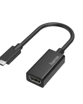 Адаптер HAMA 200315 USB-C мъжко - HDMI женско Ultra HD 4K Черен